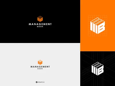 MANAGEMENT BOOK Logo Design Idea art book branding design flatdesign graphic design icon illustration logo logofamous logoforsale logomaker logos marketing mblogo ui vector