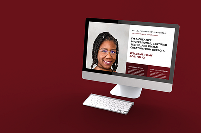 desimslaughter Career Portfolio Website Homepage branding design website