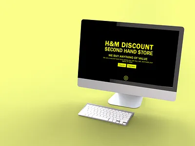 H&M Discount Second Hand Store E-Commerce Website Homepage branding design website