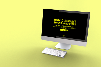 H&M Discount Second Hand Store E-Commerce Website Homepage branding design website