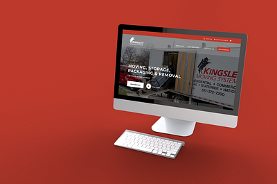 Kingsley Moving Systems Website Homepage design website