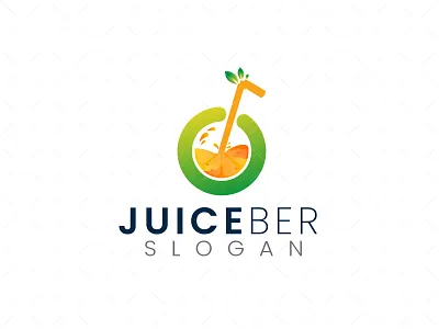 JUICEBER logo branding design drinkslogo illustration juiceber logo logodesign modern modern logo design simple ui vector