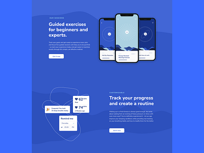 Breathology | Features branding breath graphic design health inspiration landing page landingpage minimal relax ui ui design website website design wellness yoga