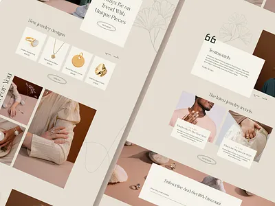Dreamly | Jewelry Shop Landing Page Design elementor jewelry landing page luxury psd design psd template ui design watch wordpress wordune