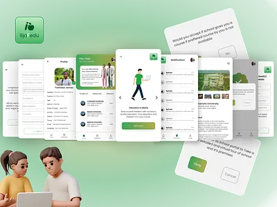 9ja-Fedu app design illustration ui ux