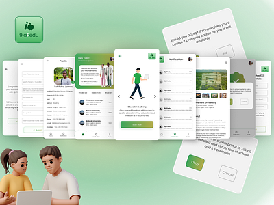 9ja-Fedu app design illustration ui ux
