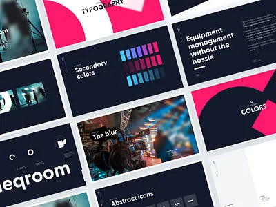 Cheqroom bold brandbook branding design equipment management saas ui ux webdesign website