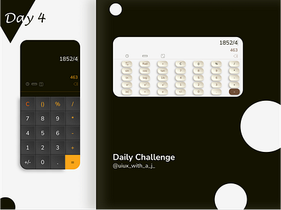 Calculator app app ui branding calculator color dark design designer dribbble figma graphic design light potrait samsung ui uiux ux