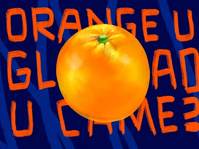 Fruit Postcard Illustration 2d illustration art design digital art graphic design illustration postcard