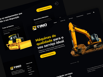 Tino Locações design illustration landing page ui ux web website