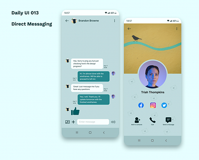 Daily UI 013 - Direct Messaging dailyui design directmessaging messaging messagingapp ui uidesign userexperience userinterface ux uxdesign