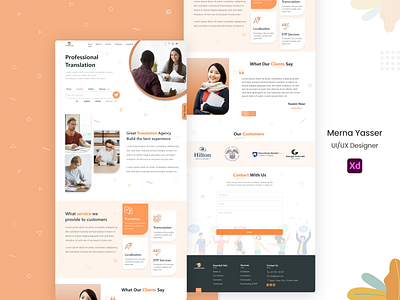 LANGLARK Landing Page Version 2 company english german graphic design landingpage translation ui uiux web