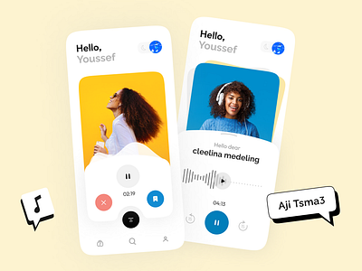 Music App UI app app design color design mobile app mobile app design music music player musicmatch playlist playsong songs ui uiux user experience user interface userinterface ux