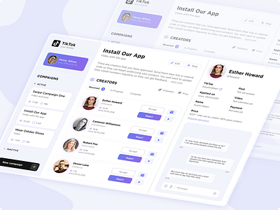 Dashboard dashboard design figma tiktok ui design ux ui web