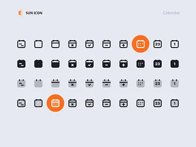UI icons - calendar icon iconography icons ui