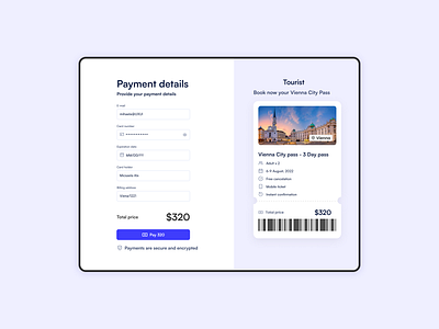 Check out page - DailyUI 002 checkout dailyui002