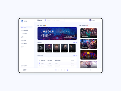 Music player - Daily UI 009