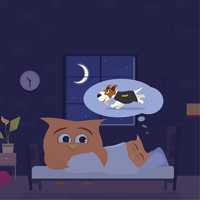 Mysterious adventures of an owl ( Children's Day ) childrens day design illustration