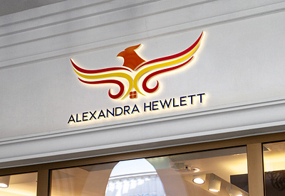 Logo-Design-Wing-Bird-Window-Alexandra-Hewlett-Unique-Simple abstract alexandra bird branding business design graphic design hewlett illustration logo logo design luxury retro service simple stylish unique vector window wing
