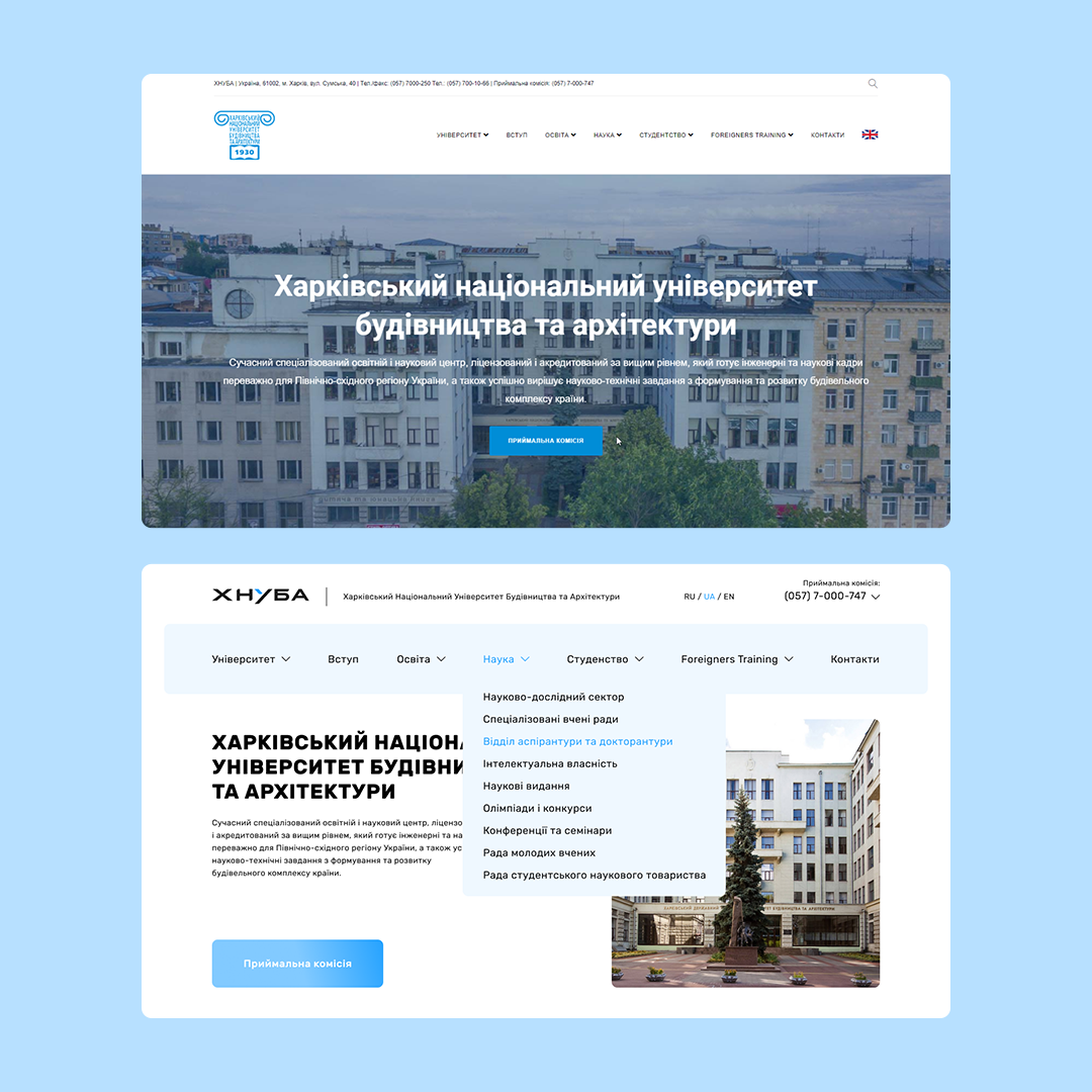 Example of Web Design / Landing Pages