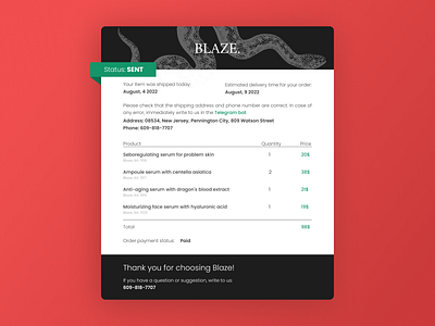 Invoice, Daily UI 046 branding daily ui dailyui 046 design ecommerce graphic design idea invoice invoice design invoice funding letterhead product design receipt ui ux web web design