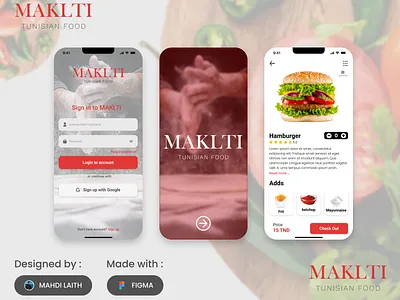 MAKLTI - Food Delivery App graphic design ui uidesign uiux ux