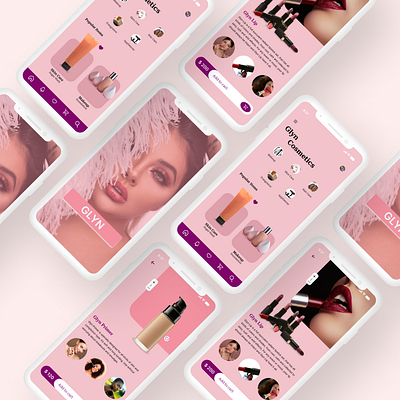 GLYN design graphic design mobile app ui ux