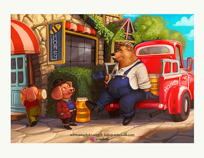 Bear bear characterdesign childrensbooks childrensillustrator illustration illustrator