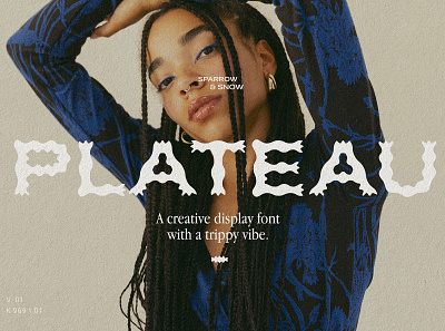 Plateau Font - Creative display font with a trippy vibe animation branding canva font design fonts graphic design instagram template logo logo font plateau font vibe font