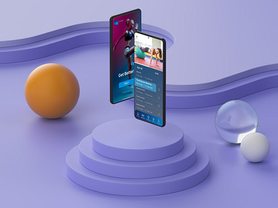 Health Fitness App UI Design app design figma logo ui