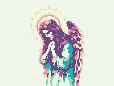 Angel ai angel illustration pixel pixelart