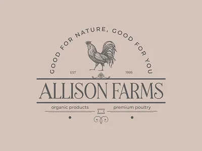 VFL-02 farms logo branding design farms graphic design illustration logo minimalist poultry typography vector vintage