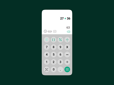 Daily UI Design: Calculator app design illustration ui