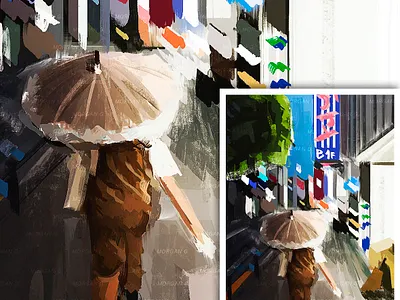 Abstract Scenery abstract artwork conceptart digital illustration painting