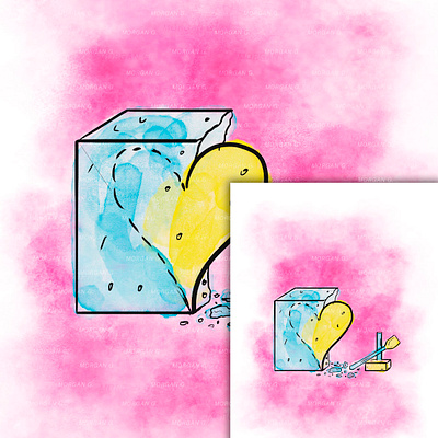 Waterolor Minimal Illustration abstract artwork book conceptart digital illustration minimal painting watercolor
