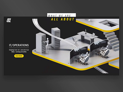 Turn 10 Animation - IT Operations 3d 3danimation 3dmodeling aftereffects animation c4d game gif illustration isometric landing page landingpage motion motion graphics render uiux video webdesign website