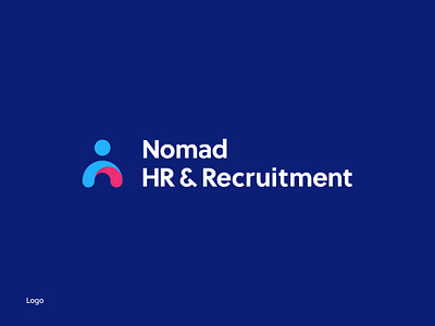 Nomad HR and Recruitment - Visual Identity blue branding candidate clean design corporate design employment graphic design hr human resources identity logo logo design minimal navy people recruiter recruitment typography visual identity