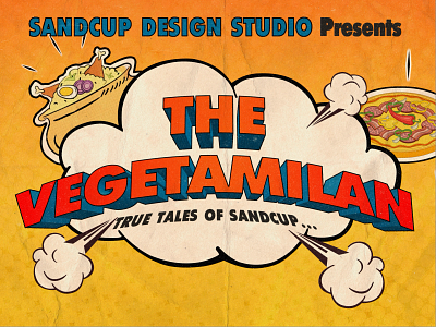 The Vegetamilan artwork comic comic stripe design food graphic sandcup studio vector