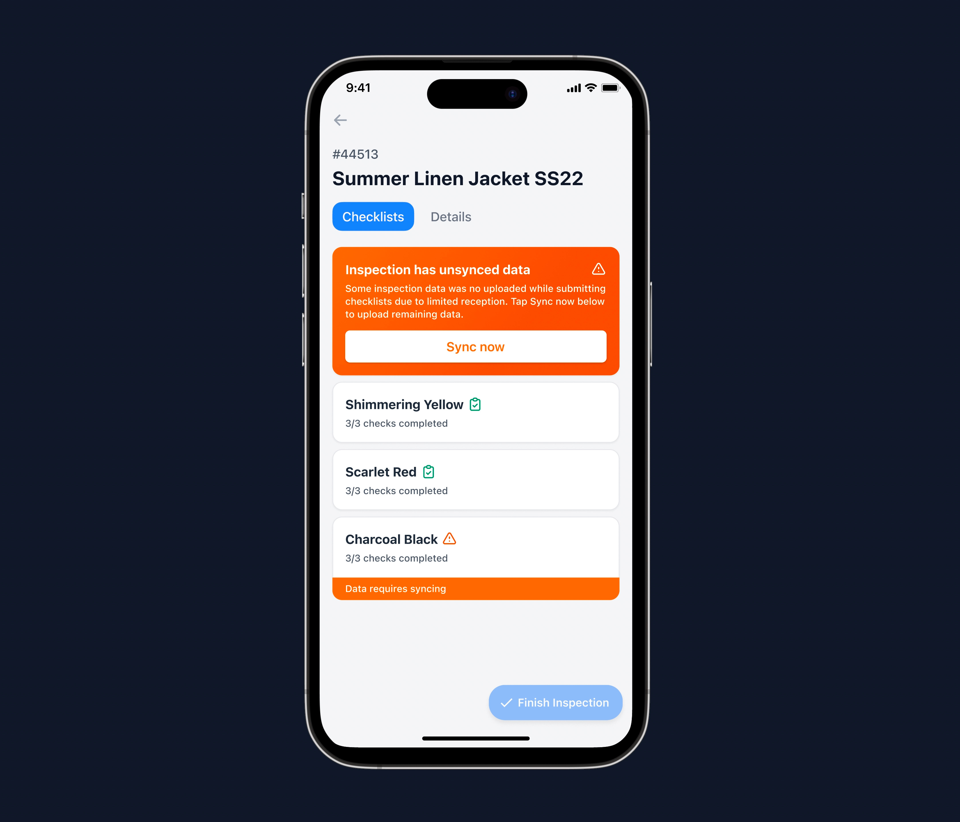 Handling Low Singal & Sync Issues card error handling error state figma gradient ios iphone low signal mobile orange product design ui ui design ui ux warning