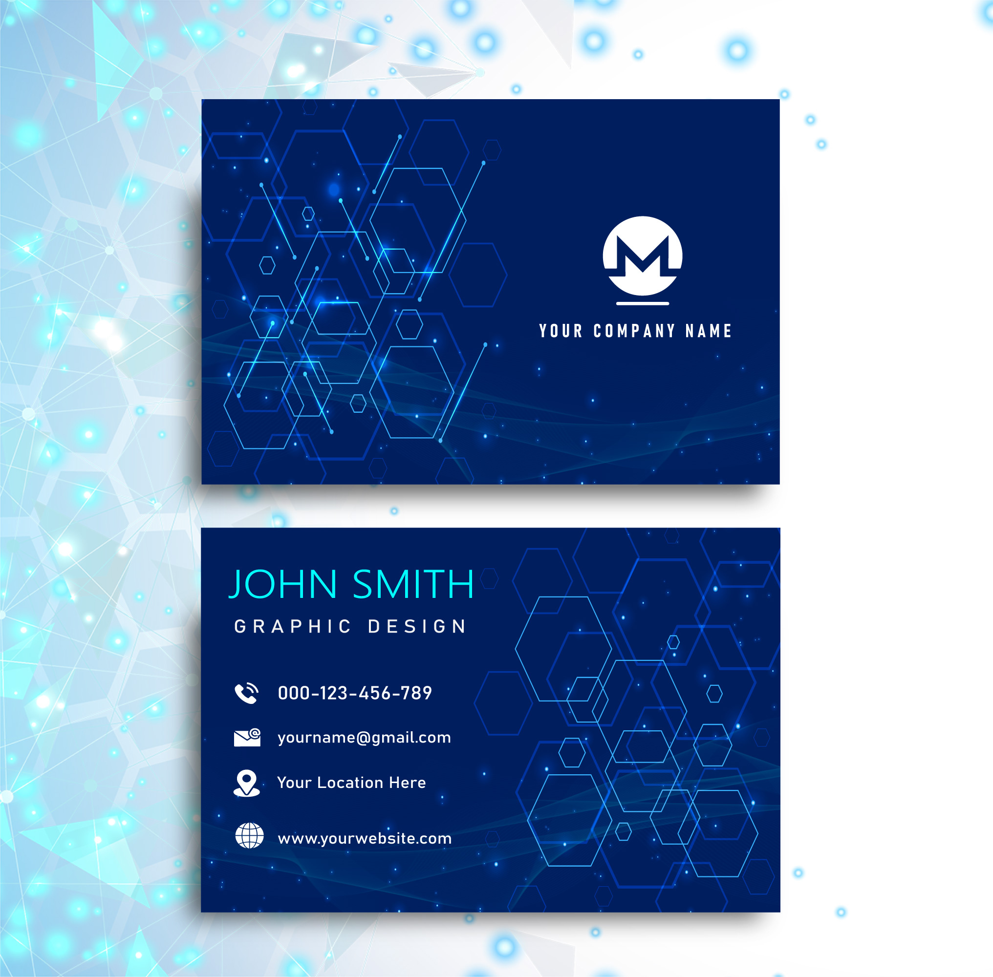 Technical business card design by Elma Shoshi on Dribbble