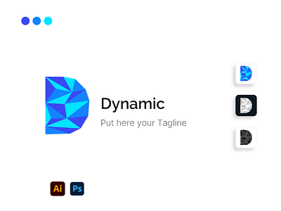 D Letter Logo Design ( Dynamic concept logo) app brand identity branding design graphic design illustration logo logo design typography ui ux vector