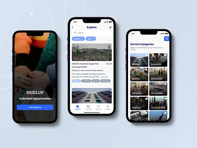 HUDLUP - Unlimited Opportunities app army branding design illustration logo military services ui uidesign uiux ux veterans