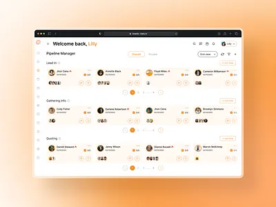 Dashboard UI design ui user interface design