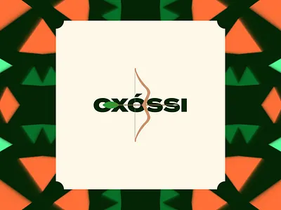 Oxóssi animation arrow bow brazil geometric kaleidoscope leaf motion graphics shape