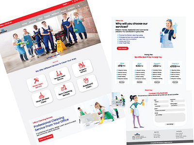 Cleaning Service bootstrap css html psd to html web design website development