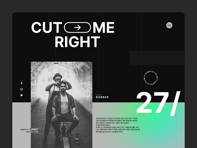 Barbershop | Website Design design graphic design landing ui