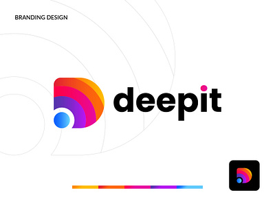 Modern minimalist Letter D Logo design for business brand identity brand logo branding company logo creative logo design gradient logo graphic design illustration letter logo logo logo design modern modern logo simple logo typography typologo