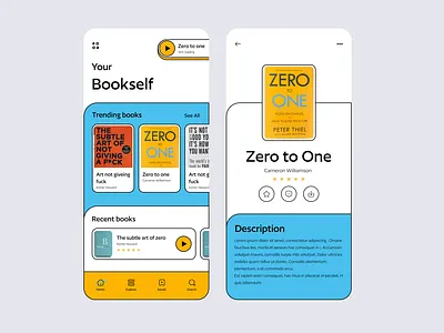 E-book app app design design e book graphic design minimal mobile application ui user experience user interface ux uxui