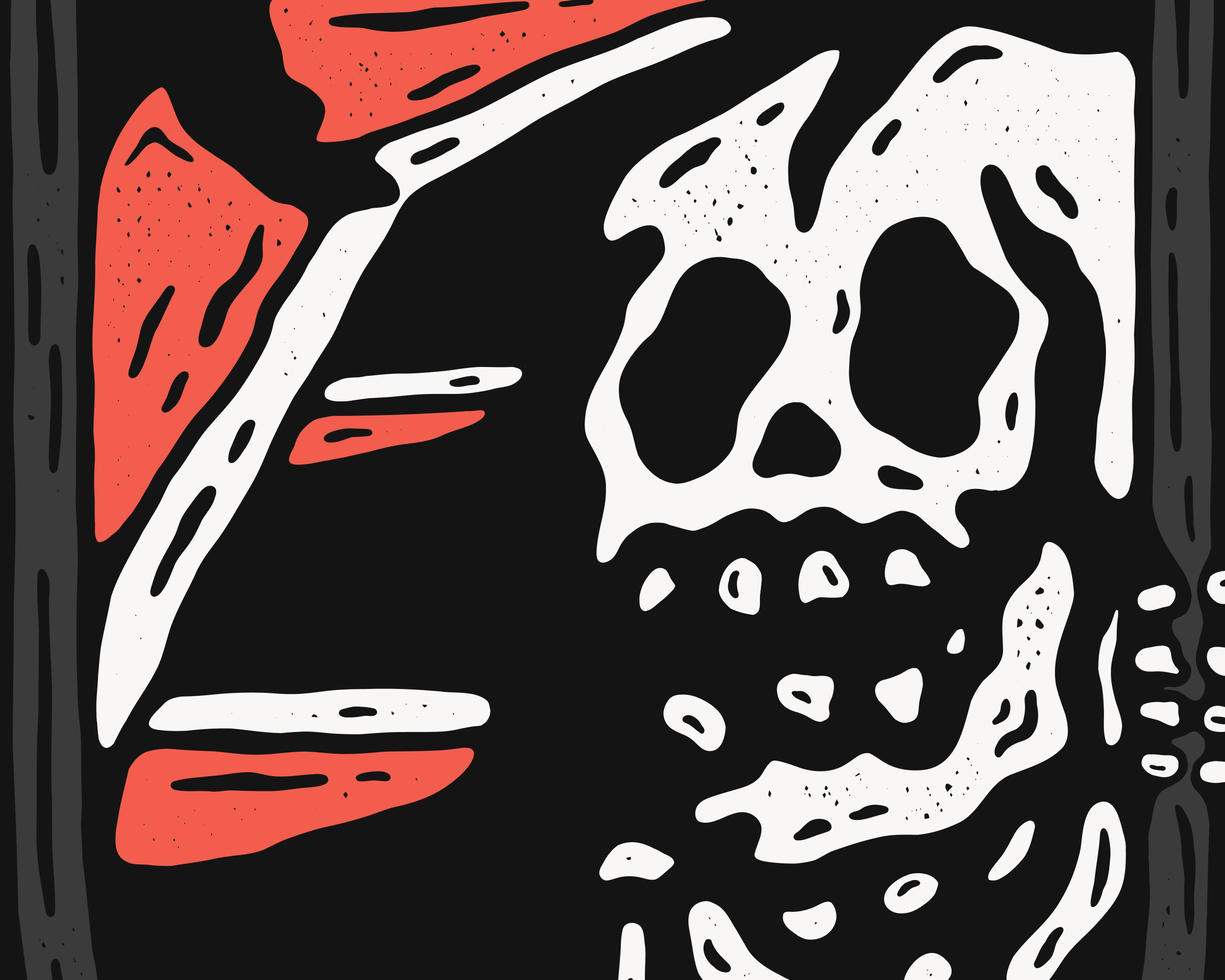 Happy Halloween 2022! 2022 challenge halloween hand lettering illustration pepperplane plane skeleton texture thattypeguy