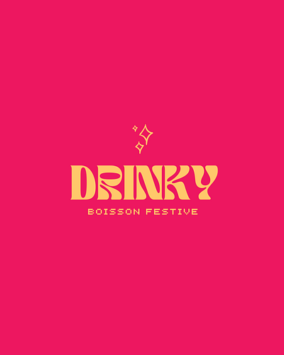 DRINKY branding design graphic design logo typography